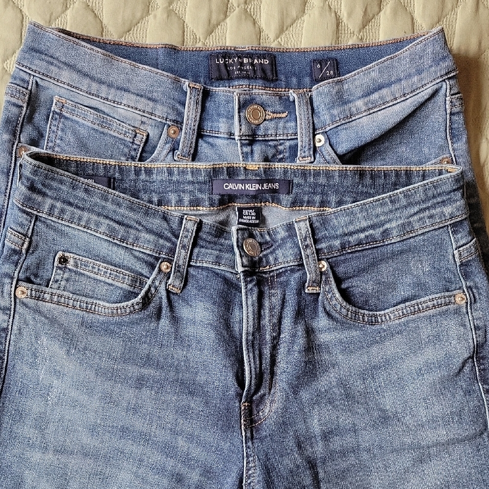 Two Pairs Denim Jeans - CK & Lucky Brand